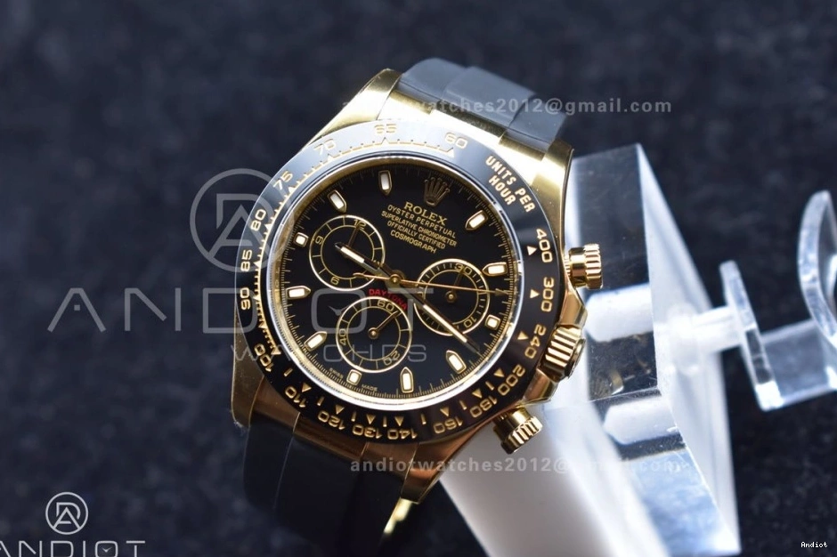 Dial 1:1 Best Rubber Daytona Strap SA on 759 Snug 116518 Edition Clean Oysterflex Black 0708